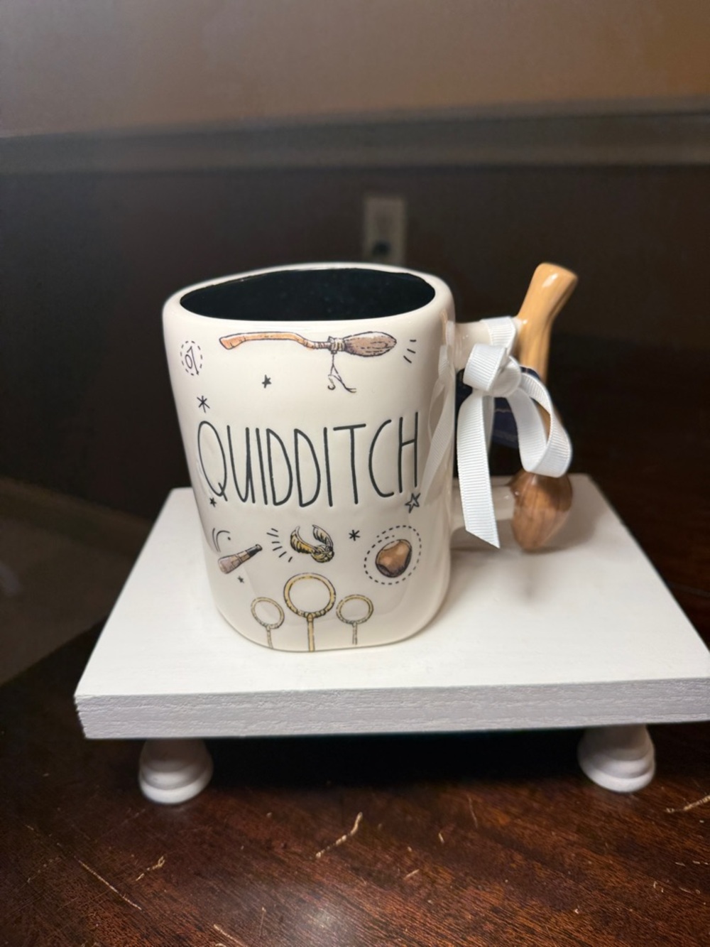 Official Rae Dunn Harry Potter Quidditch Broomstick Handle Mug NWT
